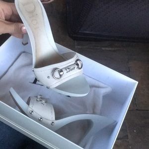 Vintage Dior White Heels size 7.5!!